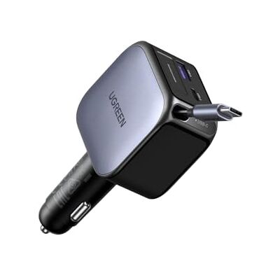 UGREEN Nexode 60W Cargador Coche USB C Retráctil Car Charger USB C 30W Carregador isqueiro carro 3 portas carregamento rápido compatível com iPhone 18 Pro Max 17 16 15 14 iPad Galaxy S26 Ultra UGREEN Nexode 60W Cargador Coche USB C Retráctil Car Charger USB C 30W Carregador isqueiro carro 3 portas carregamento rápido compatível com iPhone 18 Pro Max 17 16 15 14 iPad Galaxy S26 Ultra