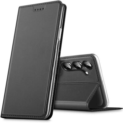 Verco Para Samsung Galaxy A26 5G capa tipo livro galvanizada, capa de design com proteção 360°, compatível com Samsung Galaxy A26 5G (6,7 polegadas), preto Verco Para Samsung Galaxy A26 5G capa tipo livro galvanizada, capa de design com proteção 360°, compatível com Samsung Galaxy A26 5G (6,7 polegadas), preto
