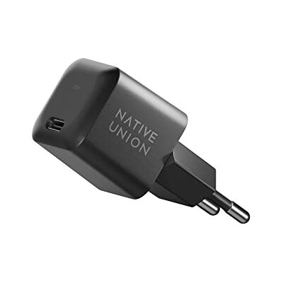 Native Union Fast GAN Charger PD 30W Carregador USB-C ultra compacto com entrega de energia ativada, para MacBook Air, iPads, iPhones, pixel, Galaxy e outros dispositivos tipo C (preto) Native Union Fast GAN Charger PD 30W Carregador USB-C ultra compacto com entrega de energia ativada, para MacBook Air, iPads, iPhones, pixel, Galaxy e outros dispositivos tipo C (preto)