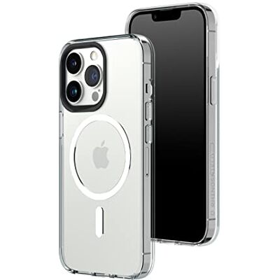 RhinoShield Capa Clear adequada para MagSafe e iPhone 13 Pro Força magnética superior, tecnologia anti-amarelecimento, alta clareza, resistente a choques e grau militar. RhinoShield Capa Clear adequada para MagSafe e iPhone 13 Pro Força magnética superior, tecnologia anti-amarelecimento, alta clareza, resistente a choques e grau militar.