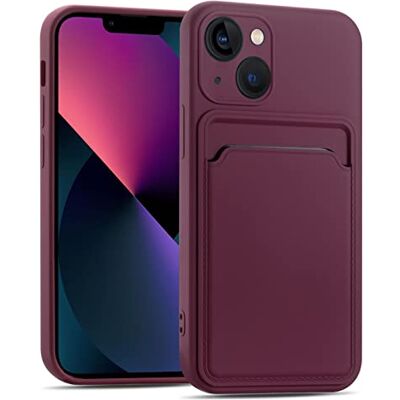 Verco Para iPhone 15 Plus Capa com porta-cartões, capa protetora com ranhura para cartões, proteção anti-choque de TPU e forro de microfibra, compatível com iPhone 15 Plus (6,7 polegadas), roxo Verco Para iPhone 15 Plus Capa com porta-cartões, capa protetora com ranhura para cartões, proteção anti-choque de TPU e forro de microfibra, compatível com iPhone 15 Plus (6,7 polegadas), roxo