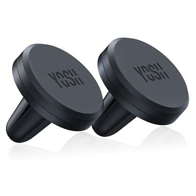 YOSH Suporte móvel para carro Iman, suporte magnético para telemóvel para ar ventilação, ímãs melhorados mais fortes e super estável, compatível com iPhone Samsung Huawei, 2 pacotes 2 Unidades, Imán Mejorado Más Fuerte y Estable, Soporte Universal Compa YOSH Suporte móvel para carro Iman, suporte magnético para telemóvel para ar ventilação, ímãs melhorados mais fortes e super estável, compatível com iPhone Samsung Huawei, 2 pacotes 2 Unidades, Imán Mejorado Más Fuerte y Estable, Soporte Universal Compa