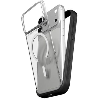 RhinoShield Capa Mod NX adequada para MagSafe e iPhone 18 Pro MAX / 17 Pro Força magnética superior, capa Bumper com placa traseira, design modular de 2 posições e proteção militar. RhinoShield Capa Mod NX adequada para MagSafe e iPhone 18 Pro MAX / 17 Pro Força magnética superior, capa Bumper com placa traseira, design modular de 2 posições e proteção militar.