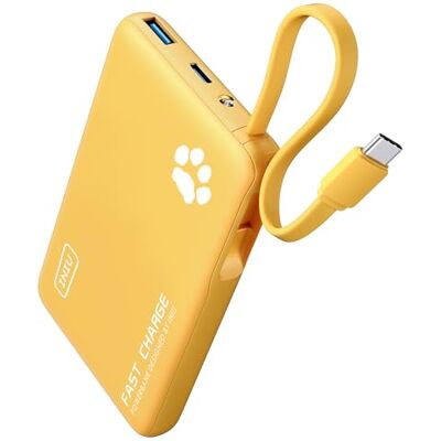 INIU 45W Power Bank, Pequeño 10000mAh Carga Rapida Travel Batería Externa Cabo USB C integrado, adequado para avião, essenciais de viagem, portátil telemóvel para iPhone 18 17 16, iPad, Samsung etc INIU 45W Power Bank, Pequeño 10000mAh Carga Rapida Travel Batería Externa Cabo USB C integrado, adequado para avião, essenciais de viagem, portátil telemóvel para iPhone 18 17 16, iPad, Samsung etc