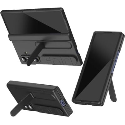 BAILI Capa para Galaxy Fold 7 com correia de pulso e suporte, capa para z Fold7 com protetor de ecrã, capas com correia de mão para Samsung Galaxy Z Fold7-preto BAILI Capa para Galaxy Fold 7 com correia de pulso e suporte, capa para z Fold7 com protetor de ecrã, capas com correia de mão para Samsung Galaxy Z Fold7-preto