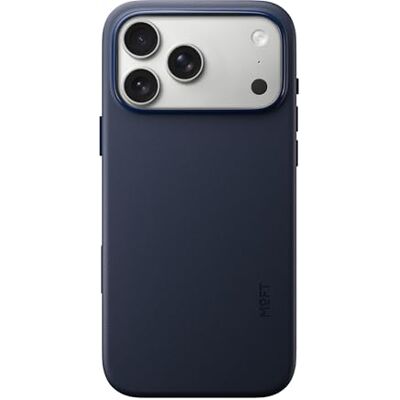 MOFT Movas Capa de Couro Vegano Magnético para iPhone 17 Pro MAX, Aderência Suave, Retenção de Cor, Resistente às Manchas, Fácil de Limpar, Azul Marinho MOFT Movas Capa de Couro Vegano Magnético para iPhone 17 Pro MAX, Aderência Suave, Retenção de Cor, Resistente às Manchas, Fácil de Limpar, Azul Marinho