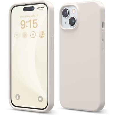 Elago - iPhone 15 Silicone Case - Pedra - Capa de telefone Elago - iPhone 15 Silicone Case - Pedra - Capa de telefone