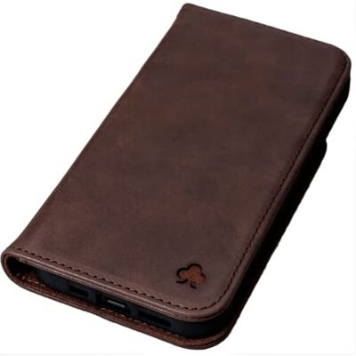 Porter Riley Capa de Couro para iPhone 12 / iPhone 12 Pro (6,1") Suporte/Capa/Carteira/Estojo com Tampa de Couro Genuíno de Primeira Qualidade com Ranhuras para Cartões (Chocolate Marrom) Porter Riley Capa de Couro para iPhone 12 / iPhone 12 Pro (6,1") Suporte/Capa/Carteira/Estojo com Tampa de Couro Genuíno de Primeira Qualidade com Ranhuras para Cartões (Chocolate Marrom)