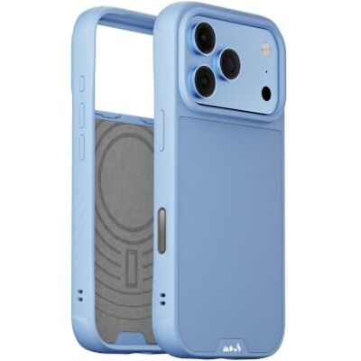 Mous Capa para iPhone 18 Pro MAX, compatível com MagSafe, Limitless, azul claro Mous Capa para iPhone 18 Pro MAX, compatível com MagSafe, Limitless, azul claro