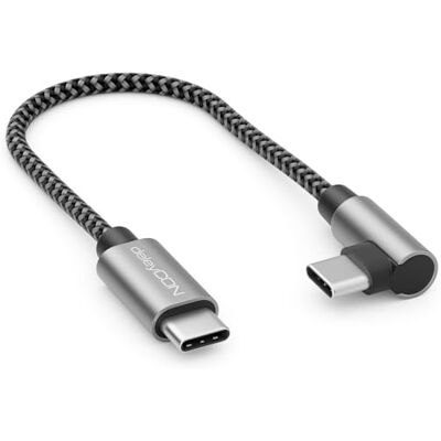deleyCON 0,15m Cabo USB C 1x Ângulo de 90° PD3.0 (60W Carga Rápida) Cabo de Carregamento Curto 15cm C a C para iPhone 17 16 15 Pro Max Samsung S25 S24 S23 Pixel iPad Pro MacBook Air Tablets Switch deleyCON 0,15m Cabo USB C 1x Ângulo de 90° PD3.0 (60W Carga Rápida) Cabo de Carregamento Curto 15cm C a C para iPhone 17 16 15 Pro Max Samsung S25 S24 S23 Pixel iPad Pro MacBook Air Tablets Switch