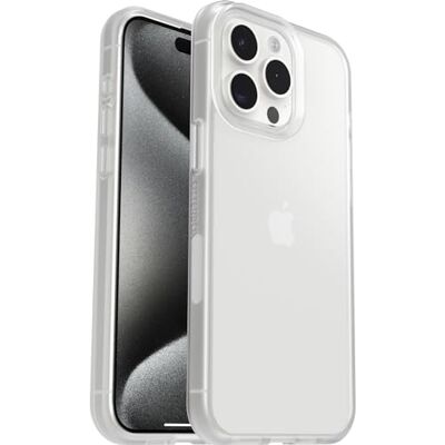 Otterbox Capa para iPhone 15 Pro MAX React Series, resistente a choques e quedas, ultra fina, protetora, testada com os padrões militares antiquedas, transparente Otterbox Capa para iPhone 15 Pro MAX React Series, resistente a choques e quedas, ultra fina, protetora, testada com os padrões militares antiquedas, transparente