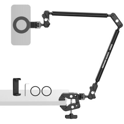 NEEWER Basics Braço mágico com braçadeira secretária para telemóvel, UA062 26,4", suporte de secretária magnético para telemóvel suporte superior compatível com MagSafe iPhone 18 Pro/Pro Max câmara NEEWER Basics Braço mágico com braçadeira secretária para telemóvel, UA062 26,4", suporte de secretária magnético para telemóvel suporte superior compatível com MagSafe iPhone 18 Pro/Pro Max câmara