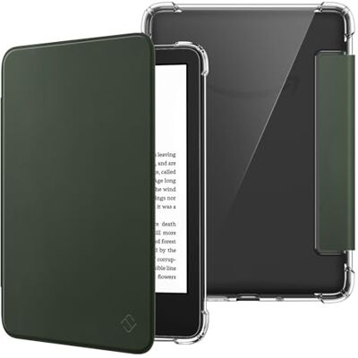 FINTIE Capa para Novo Kindle de 6" (11ª Gen) – 2024/2022, Capa Transparente Suave de TPU com Função Automática de Suspender/Ativar, Verde Alpino FINTIE Capa para Novo Kindle de 6" (11ª Gen) – 2024/2022, Capa Transparente Suave de TPU com Função Automática de Suspender/Ativar, Verde Alpino