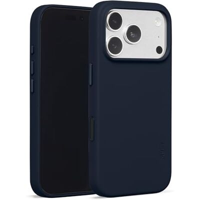 MOFT Movas capa de pele vegana magnética para iPhone 17 Pro, aderência suave, retenção de cores, resistente a manchas, fácil de limpar, azul-marinho MOFT Movas capa de pele vegana magnética para iPhone 17 Pro, aderência suave, retenção de cores, resistente a manchas, fácil de limpar, azul-marinho