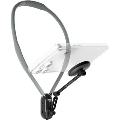 NEEWER Suporte magnético para pescoço para telemóvel, suporte para peito de libertação rápida ajustável compatível com MagSafe iPhone Samsung Android, kit de acessórios para POV Vlogging Selfies NEEWER Suporte magnético para pescoço para telemóvel, suporte para peito de libertação rápida ajustável compatível com MagSafe iPhone Samsung Android, kit de acessórios para POV Vlogging Selfies