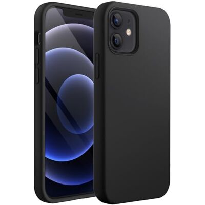 JETech Capa de Silicone para iPhone 12/12 Pro 6,1 Polegadas, Proteção Completa com Toque Macio e Sedoso, Carcaça Anti-Choque com Forro de Microfibra (Preto) JETech Capa de Silicone para iPhone 12/12 Pro 6,1 Polegadas, Proteção Completa com Toque Macio e Sedoso, Carcaça Anti-Choque com Forro de Microfibra (Preto)