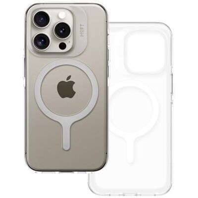 MOFT Capa para iPhone 15 Pro com MagSafe, capa magnética para telemóvel compatível com acessórios sem fios MagSafe, anti-amarelecimento, proteção contra quedas de 1,5 m, anti-riscos (claro) MOFT Capa para iPhone 15 Pro com MagSafe, capa magnética para telemóvel compatível com acessórios sem fios MagSafe, anti-amarelecimento, proteção contra quedas de 1,5 m, anti-riscos (claro)