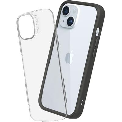 RhinoShield Capa modular Mod NX para iPhone 15 Capa tipo Bumper com placa traseira, design modular de 2 posições e proteção antiquedas de grau militar. RhinoShield Capa modular Mod NX para iPhone 15 Capa tipo Bumper com placa traseira, design modular de 2 posições e proteção antiquedas de grau militar.