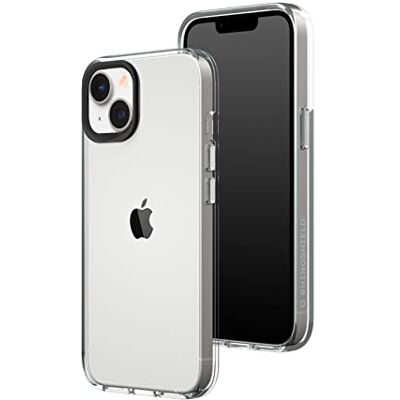 RhinoShield Capa Transparente Compatível com iPhone 13/14 Resistência Avançada ao Amarelecimento, Alta Transparência, Capa Protetora e Transparente Personalizável Anel de Câmera Preto RhinoShield Capa Transparente Compatível com iPhone 13/14 Resistência Avançada ao Amarelecimento, Alta Transparência, Capa Protetora e Transparente Personalizável Anel de Câmera Preto