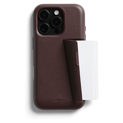 Bellroy Phone Case 3 Card para iPhone 16 Pro MAX (capa para iPhone em pele, carteira para telemóvel) Ganache Bellroy Phone Case 3 Card para iPhone 16 Pro MAX (capa para iPhone em pele, carteira para telemóvel) Ganache