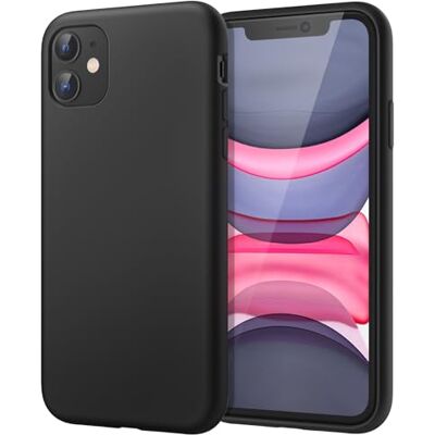 JETech Capa de Silicone Compatível com iPhone 11 (2019) 6,1", Toque Sedoso-Textura Suave, Capa à Prova de Choques com Forro de Microfibra (Preto) JETech Capa de Silicone Compatível com iPhone 11 (2019) 6,1", Toque Sedoso-Textura Suave, Capa à Prova de Choques com Forro de Microfibra (Preto)