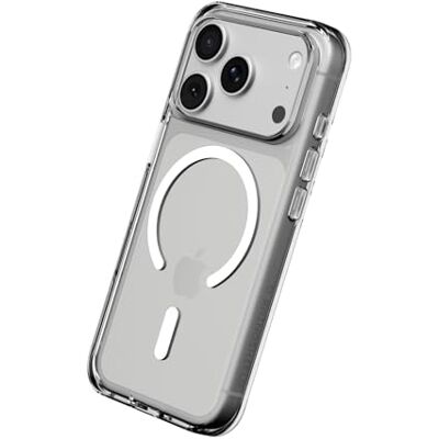 RhinoShield Capa Clear adequada para MagSafe e iPhone 17 Pro Força magnética superior, tecnologia anti-amarelecimento, alta clareza, resistente a choques e grau militar. RhinoShield Capa Clear adequada para MagSafe e iPhone 17 Pro Força magnética superior, tecnologia anti-amarelecimento, alta clareza, resistente a choques e grau militar.