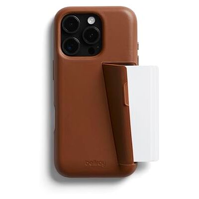 Bellroy Phone Case 3 Card iPhone 16 Pro MAX (capa para iPhone em pele, carteira para telemóvel) Sienna Bellroy Phone Case 3 Card iPhone 16 Pro MAX (capa para iPhone em pele, carteira para telemóvel) Sienna