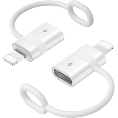 MoKo Adaptador USB C para Lightning com carregamento rápido 36 W PD Adaptador USB-C feminino para Lightning macho para iPhone 14/13/12/11/iPad/iPod/AirPods, com laço anti-perda MoKo Adaptador USB C para Lightning com carregamento rápido 36 W PD Adaptador USB-C feminino para Lightning macho para iPhone 14/13/12/11/iPad/iPod/AirPods, com laço anti-perda