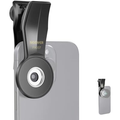 NEEWER Braçadeira universal para telemóvel com rosca 17 mm, PA007 Acessório e adaptador de lente, compatível com iPhone 18 Pro 18Pro Max 17 16 15 Plus Samsung Galaxy S26 S25 Ultra Google NEEWER Braçadeira universal para telemóvel com rosca 17 mm, PA007 Acessório e adaptador de lente, compatível com iPhone 18 Pro 18Pro Max 17 16 15 Plus Samsung Galaxy S26 S25 Ultra Google
