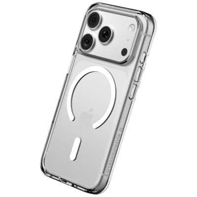 RhinoShield Capa Clear adequada para MagSafe e iPhone 18 Pro / 17 Pro Força magnética superior, tecnologia anti-amarelecimento, alta clareza, resistente a choques e grau militar. RhinoShield Capa Clear adequada para MagSafe e iPhone 18 Pro / 17 Pro Força magnética superior, tecnologia anti-amarelecimento, alta clareza, resistente a choques e grau militar.