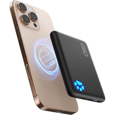 INIU 30 W Magnético Power Bank, pequena bateria externa de 10000 mAh, carregamento rápido com certificação Qi2, mini carregadores móveis com USB-C in&out para iPhone 16/15/14/13/12/Pro/Max, viagem essencials, R. Ursa INIU 30 W Magnético Power Bank, pequena bateria externa de 10000 mAh, carregamento rápido com certificação Qi2, mini carregadores móveis com USB-C in&out para iPhone 16/15/14/13/12/Pro/Max, viagem essencials, R. Ursa