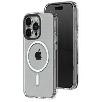 RhinoShield Capa Clear adequada para MagSafe e iPhone 15 Pro Força magnética superior, tecnologia anti-amarelecimento, alta clareza, resistente a choques e grau militar. RhinoShield Capa Clear adequada para MagSafe e iPhone 15 Pro Força magnética superior, tecnologia anti-amarelecimento, alta clareza, resistente a choques e grau militar.