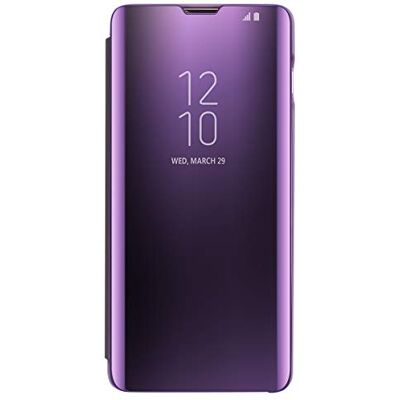 AICase Capa para Samsung Galaxy S10, capa para Samsung Clear View Cover Flip Cover, suporte dobrável, capa de telemóvel para Samsung Galaxy S10 (roxo) AICase Capa para Samsung Galaxy S10, capa para Samsung Clear View Cover Flip Cover, suporte dobrável, capa de telemóvel para Samsung Galaxy S10 (roxo)