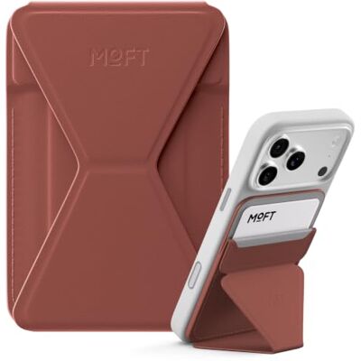 MOFT MagSafe Carteira suporte para iPhone 17/16/15/14/13 séries, compatível com MagSafe, suporte magnético de movas, couro vegano para telefone com 3 ângulos de visão, 2 suportes para cartões (Siena castanho) MOFT MagSafe Carteira suporte para iPhone 17/16/15/14/13 séries, compatível com MagSafe, suporte magnético de movas, couro vegano para telefone com 3 ângulos de visão, 2 suportes para cartões (Siena castanho)