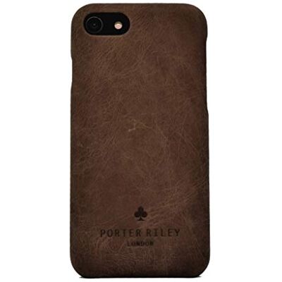 Porter Riley Estojo de couro para iPhone SE 2022/20 e iPhone 8 / iPhone 7, capa traseira fina de couro genuíno de primeira qualidade (chocolate castanho, iPhone 7/8) Porter Riley Estojo de couro para iPhone SE 2022/20 e iPhone 8 / iPhone 7, capa traseira fina de couro genuíno de primeira qualidade (chocolate castanho, iPhone 7/8)