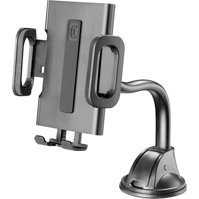 cellularline Hug Flexi Universal Suporte Porta Smartphone da Auto com Fissaggio à Ventosa Universale per Tutti i Cellulari Stabile e Sicuro Rotazione a 360 cellularline Hug Flexi Universal Suporte Porta Smartphone da Auto com Fissaggio à Ventosa Universale per Tutti i Cellulari Stabile e Sicuro Rotazione a 360