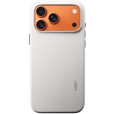 MOFT Movas Capa de Couro Vegano Magnético para iPhone 17 Pro MAX, Aderência Suave, Retenção de Cor, Resistente a Manchas, Fácil de Limpar, Cinza MOFT Movas Capa de Couro Vegano Magnético para iPhone 17 Pro MAX, Aderência Suave, Retenção de Cor, Resistente a Manchas, Fácil de Limpar, Cinza