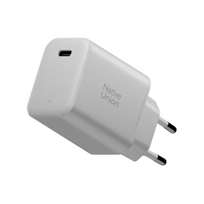 Native Union Carregador rápido GAN PD45W USB-C ativado para entrega de energia ultra compacto, feito de materiais reciclados, para MacBook Air, iPads, iPhones, pixel, Galaxy e outros (branco) Native Union Carregador rápido GAN PD45W USB-C ativado para entrega de energia ultra compacto, feito de materiais reciclados, para MacBook Air, iPads, iPhones, pixel, Galaxy e outros (branco)