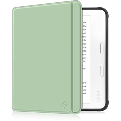 FINTIE Capa de 7" para Tolino Vision Color (2024) / Kobo Libra Color (2024) eReader – Super leve TPU parte traseira capa protetora com Auto Sleep/Wach e fecho magnético, verde Agave FINTIE Capa de 7" para Tolino Vision Color (2024) / Kobo Libra Color (2024) eReader – Super leve TPU parte traseira capa protetora com Auto Sleep/Wach e fecho magnético, verde Agave