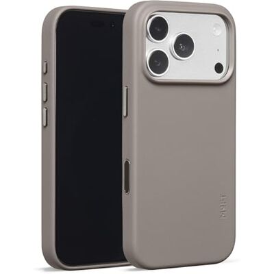 MOFT Movas capa de pele vegana magnética para iPhone 17 Pro, aderência suave, retenção de cores, resistente a manchas, fácil de limpar, taupe MOFT Movas capa de pele vegana magnética para iPhone 17 Pro, aderência suave, retenção de cores, resistente a manchas, fácil de limpar, taupe