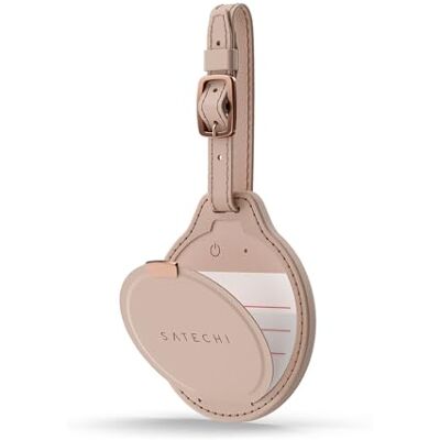 SATECHI FindAll Localizador GPS para malas, Apple Find My, Rose Localizador Bluetooth para mala, alternativa ao localizador GPS com Apple Find My, carregamento sem fios, TSA, sinal potente SATECHI FindAll Localizador GPS para malas, Apple Find My, Rose Localizador Bluetooth para mala, alternativa ao localizador GPS com Apple Find My, carregamento sem fios, TSA, sinal potente