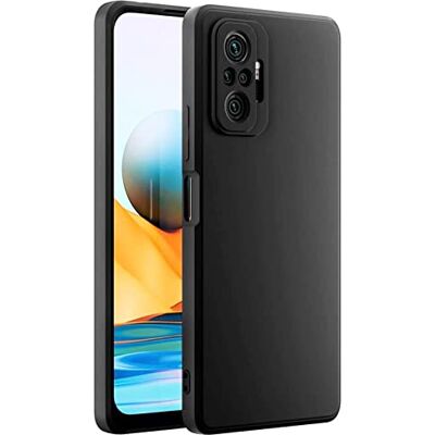 Verco Capa compatível com Xiaomi Redmi Note 10 Pro, capa traseira mate para Redmi Note 10 Pro Case de silicone, preto Verco Capa compatível com Xiaomi Redmi Note 10 Pro, capa traseira mate para Redmi Note 10 Pro Case de silicone, preto