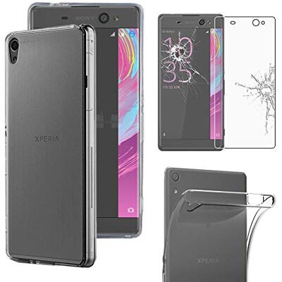 ebestStar Capa para Sony Xperia XA Ultra, XA Ultra dupla, capa de silicone transparente, camada protetora TPU anti-choques, slim ultra fino, transparente vidro temperado ebestStar Capa para Sony Xperia XA Ultra, XA Ultra dupla, capa de silicone transparente, camada protetora TPU anti-choques, slim ultra fino, transparente vidro temperado