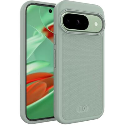 TUDIA MergeGrip Compatível com capa para Google Pixel 9 / Pixel 9 Pro Case (2024) capa protetora de camada dupla antiderrapante anti-derrapante fino resistente de grau militar lírio verde TUDIA MergeGrip Compatível com capa para Google Pixel 9 / Pixel 9 Pro Case (2024) capa protetora de camada dupla antiderrapante anti-derrapante fino resistente de grau militar lírio verde