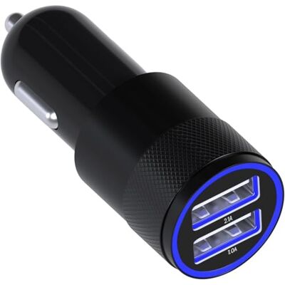 MMOBIEL Carregador de carro USB – carregamento duplo USB 5 V / 4,8 A / 24 W – carregador de automóveis adaptador compatível com iPhone série 17/16/15/14/13, Samsung Galaxy S26/S25/S24/S23/S22/S21 MMOBIEL Carregador de carro USB – carregamento duplo USB 5 V / 4,8 A / 24 W – carregador de automóveis adaptador compatível com iPhone série 17/16/15/14/13, Samsung Galaxy S26/S25/S24/S23/S22/S21