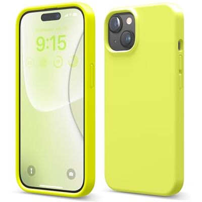 Elago - iPhone 15 - Amarelo Neon - Silicone - Case Elago - iPhone 15 - Amarelo Neon - Silicone - Case
