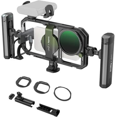 SMALLRIG x Brandon Li Kit de vídeo móvel tudo em um, kit de plataforma de vídeo para telefone de libertação rápida universal para iPhone, para Samsung e para Pixel 4596 SMALLRIG x Brandon Li Kit de vídeo móvel tudo em um, kit de plataforma de vídeo para telefone de libertação rápida universal para iPhone, para Samsung e para Pixel 4596