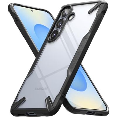 Ringke Fusion-X Capa para Samsung Galaxy S24, resistente a quedas capa protetora preta com pára-choques resistente a impactos preto Ringke Fusion-X Capa para Samsung Galaxy S24, resistente a quedas capa protetora preta com pára-choques resistente a impactos preto