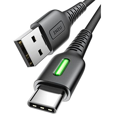 INIU Cabo USB C, cabo USB C carregamento rápido 1,8 m 3,1 A nylon PD QC 3.0 cabo tipo C para iPhone 16 15 Samsung S22 Ultra S21 S20 S10 S9 S8 iPad Air Xiaomi 11 Huawei P30 20 0 Google Pixel 7 Pro, etc INIU Cabo USB C, cabo USB C carregamento rápido 1,8 m 3,1 A nylon PD QC 3.0 cabo tipo C para iPhone 16 15 Samsung S22 Ultra S21 S20 S10 S9 S8 iPad Air Xiaomi 11 Huawei P30 20 0 Google Pixel 7 Pro, etc