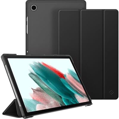 FINTIE Capa compatível com Samsung Galaxy Tab A8 10,5" (2021) capa traseira transparente mate com auto-repouso/ativação para modelo SM-X200/X205, preto FINTIE Capa compatível com Samsung Galaxy Tab A8 10,5" (2021) capa traseira transparente mate com auto-repouso/ativação para modelo SM-X200/X205, preto